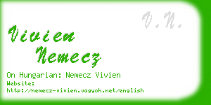 vivien nemecz business card